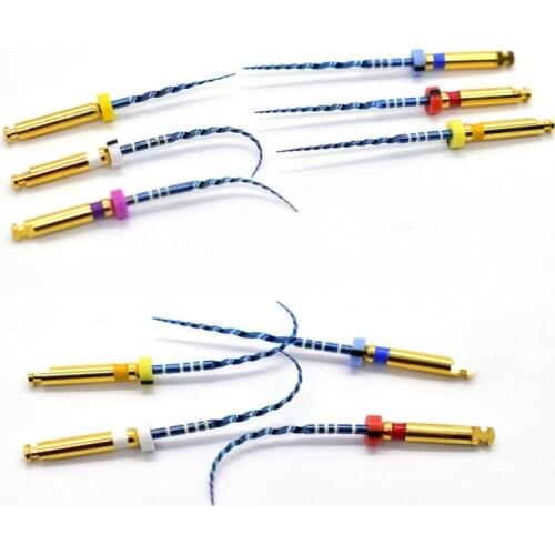 Dental rotary super files blue files rotary files niti heat activation flexible endodontic files Use for Root canal