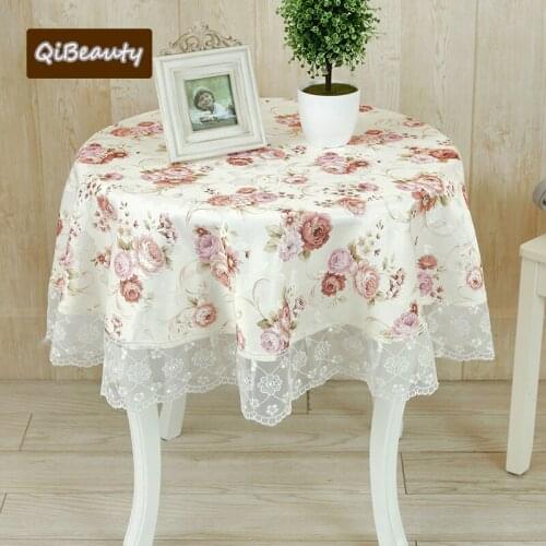 Printed Fabric Table Cloth Table Mat-Style Table Runner Table Lace Teapoy Table Tablecloth yi dian tao Pastoral Style Simple