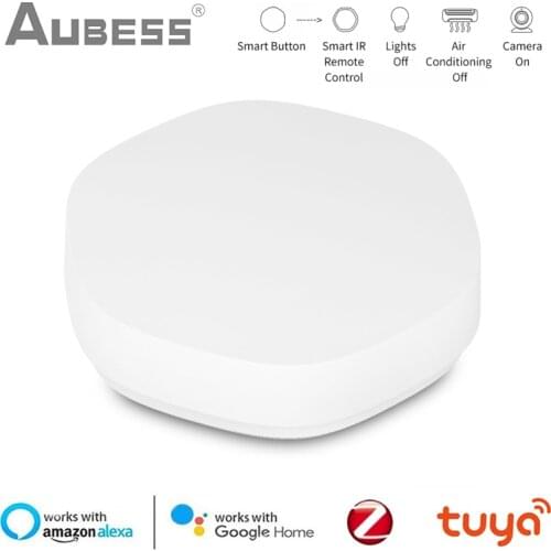 Tuya Zigbee 3.0 Smart Wireless Smart Switch Button Control Multi-scene Linkage Smart Switch Work With Alexa Google Home With Hub