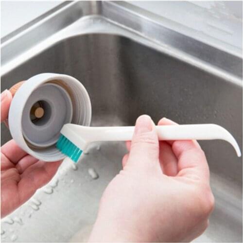 W3JF 2pcs/set Cleaning Narrow Brush Long Handle Portable Baby Milk Bottle Cleaning Brushes Household