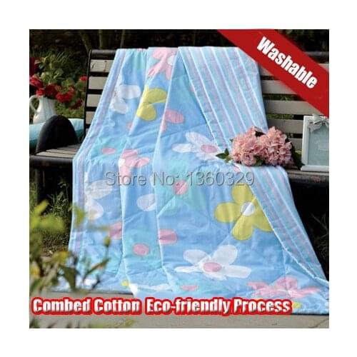 100% Cotton Summer Quilt Textile Blanket Set Adult Kid Floral Cartoon Air Conditioner Quilted BeddingSet Bedspreads Freeshipping