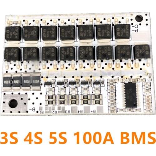 12V 100A 3S 4S 5S BMS Li-ion LMO Ternary Lithium Battery Protection Circuit Board