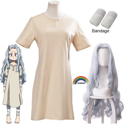 2020 New Anime Boku no My Hero Academia Season 4 Eri Cosplay Halloween Party Costume Dress Wig for Women Girls
