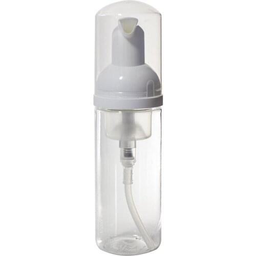 28pcs/lot 50ml PET plastic empty cosmetics bottle container, foaming pump bottles for face cream cleaner