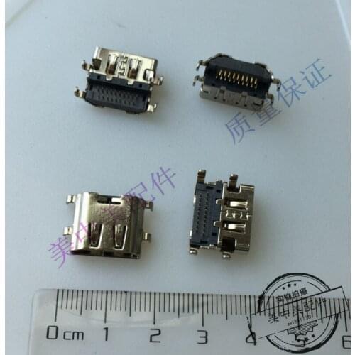 3pcs) Original HDMI HD female socket 19p 19 pin notebook interface connector gold plating