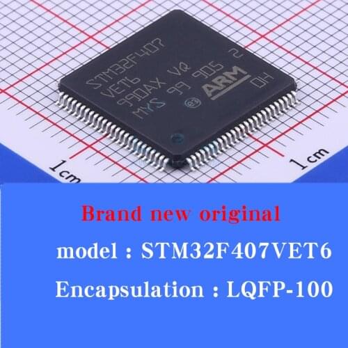 5/PCS LOT STM32F407VET6 LQFP-100 Brand new original ARM microcontroller chip