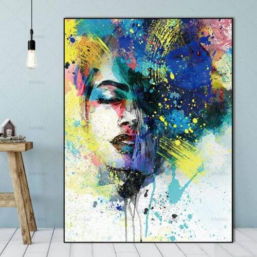 Abstract figure painting Wall art Paintings for wall Picturesart prints poster Print On Canvas Oil Painting Drop shipping
