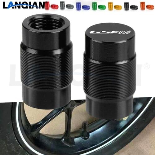 For Suzuki GSF650 BANDIT Motorcycle Aluminum Wheel Tire Valve Stem Caps GSF 650 BANDIT 2005 2006 2007 2008 2009 Accessories