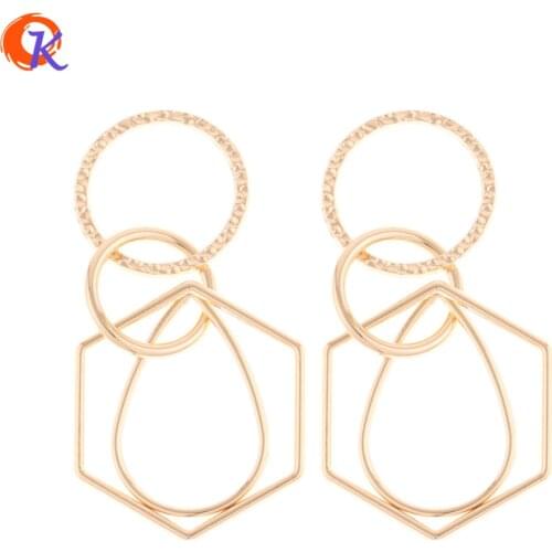 Cordial Design 50Pcs 50*25MM Jewelry Accessories/Earring Connectors/Geometry Shape/Zinc Alloy/DIY/Hand Made/Earring Findings