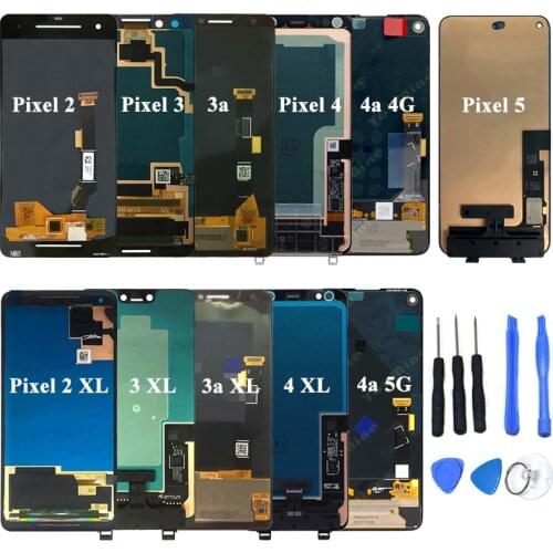 AMOLED For Google Pixel 2 3 3a 4 4a 5 XL LCD Display Touch Screen Digitizer Assembly For Google Pixel 2XL 3XL 3a xl 4XL LCD