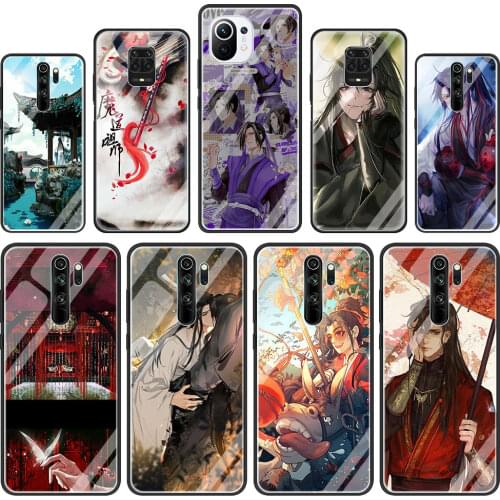 Mo Dao Zu Shi 2 Tempered Glass Phone Case for Xiaomi Redmi Note 9S 8 Mi Poco X3 NFC 9 7 8T 10 Lite 9T 10T K40 Pro 9C Cover