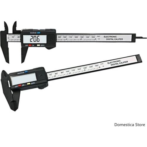 Digital Caliper Electronic Carbon Fiber 6 Inch 0-150MM Vernier Electronic Caliper Micrometer Digital Ruler Measuring Tool