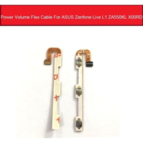 Power On Off Volume Switch Side Button Flex Cable For ASUS Zenfone Live L1 ZA550KL X00RD Volume & Power Flex Ribbon Replacement