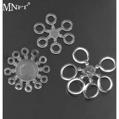 MNFT 120Pcs Rig Rings Blowback Rig Ring Elastic Bait Bands For Carp Fishing Pellets Bait Bands Rubber Rings Baits Boilie Stop
