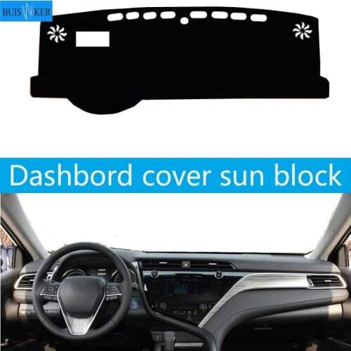 For Toyota Camry 8th XV70 2018 2019 Car Dashboard Cover Mat Pad Sun Shade Instrument Protective Dashmat Dash Carpet Accessories