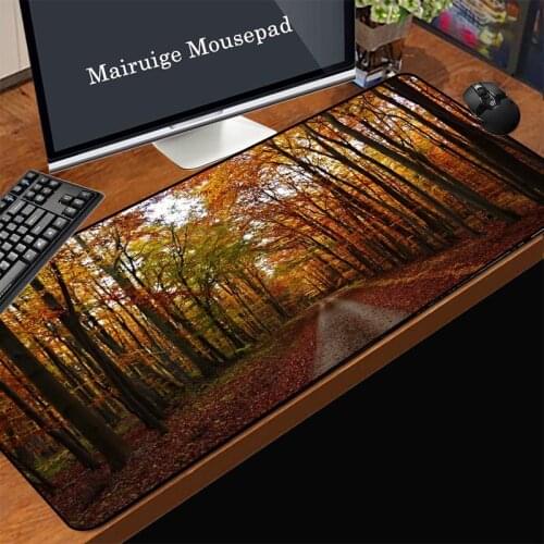 Mairuige Beautiful Game Anime Mouse Pad Highway Forest Pattern Natural Rubber Non-slip Company Office Computer Desk Mat