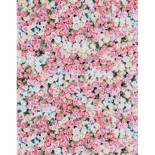 LIFE MAGIC BOX Photo Backdrops White Flowers Marble Vinyl Background S-2554
