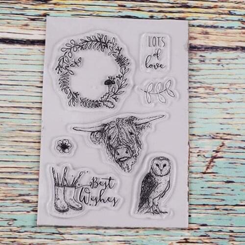 Best wishes Transparent clear stamp for DIY Scrapbooking/Card Making/Kids Christmas Fun Decoration Supplies