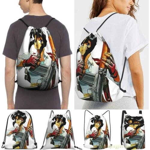 Men Outdoor Travel Drawstring Backpack Bags Irene _Rally_ Vincent Gunsmith Cats Women Sports Travel Bag Fitness Swimming Bag
