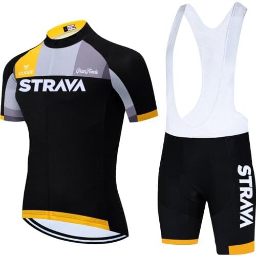 Mallot Ciclismo Hombre STRAVA Cycling Clothing Jersey 20D Bike Shorts Men Summer Quick Dry BICYCLING Shirts Maillot Culotte