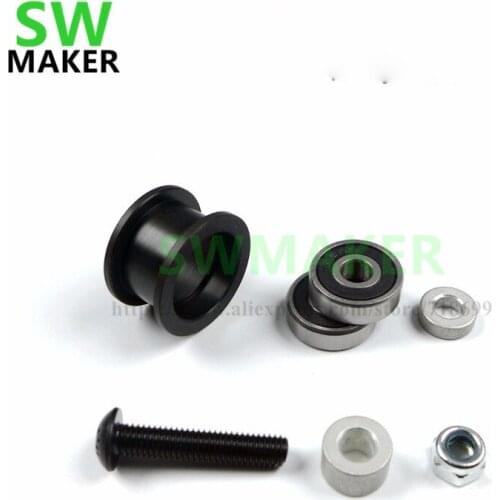20 set Openbuilds Smooth Idler Pulley wheel Kit for V-Slot rail,OX CNC,V Slot,H type,H wheel