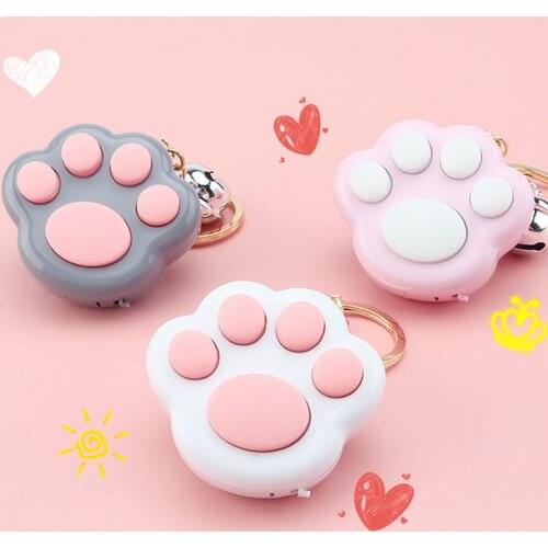 Mini New Cat Paw Anti stress Game Keychain Toys LED Electronic Memory Games for Kids Adults Fidget Pad Squeeze Stress Relief Toy