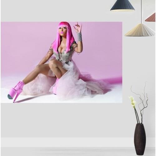 Custom Nicki Minaj Posters Print Wall Picture FOR Living Room Decoration Silk Fabric Good Quality Wall Decor poster