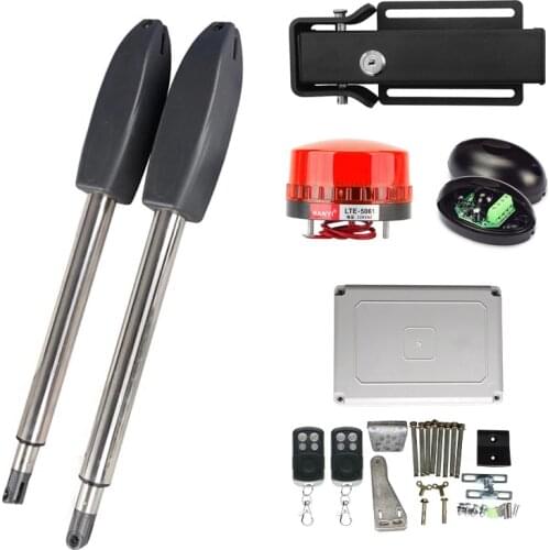 400KG Automatic Swing Gate Opener Drive with Remote Control Electric Lock Swing Door Operator Motor Villa Garage Access Control