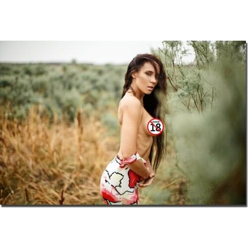 Sexy Girl Painting Canvas Poster and Printed Wall Art For Room Decor