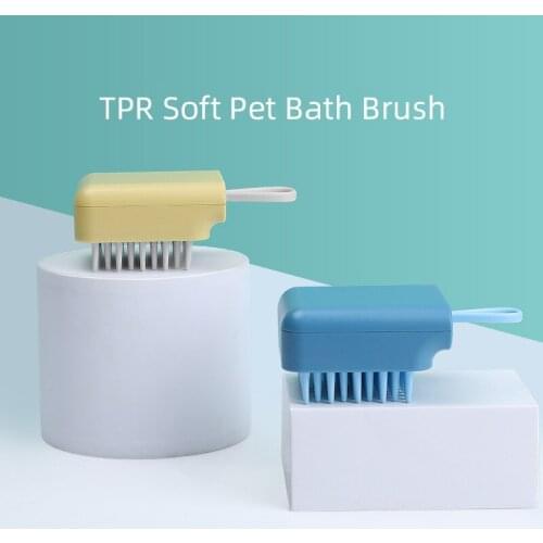 Soft Rubber Dog Brush Comb Cat Bath Brush Rubber Glove Hair Fur Grooming Massage Brush For Dog Cats
