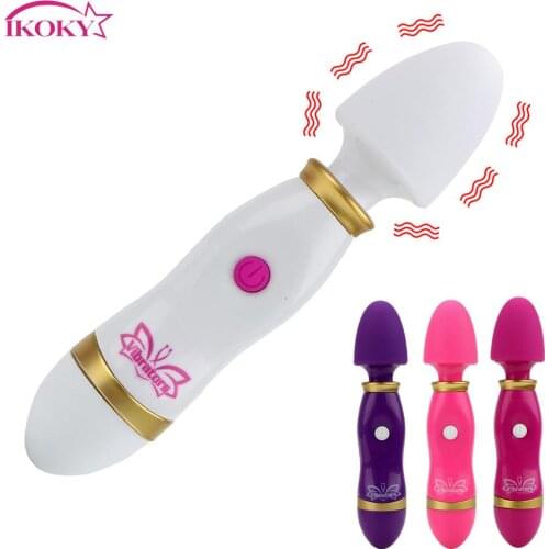 IKOKY AV Stick 12 Speed Sex Toys for Woman Clitoris Stimulate G-spot Vibrator Magic Rod Silicone Female Masturbation