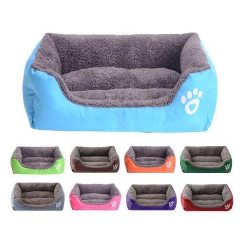 Dogs Bed For Small Medium Large Dogs Pet House Kennel Waterproof Bottom Soft Warm House Cat Dog Bed 11 Colors S-3XL