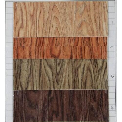 High quality smooth soft PU synthetic leather fabric wood pattern handbag decoration shoes leather material waterproof