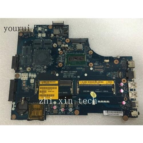 Yourui High quality For Dell 3537 5537 Laptopmotherboard CN-000GCY 00GCY VBW01 LA-9982P Mainboard with CPU i5-4200u Test ok