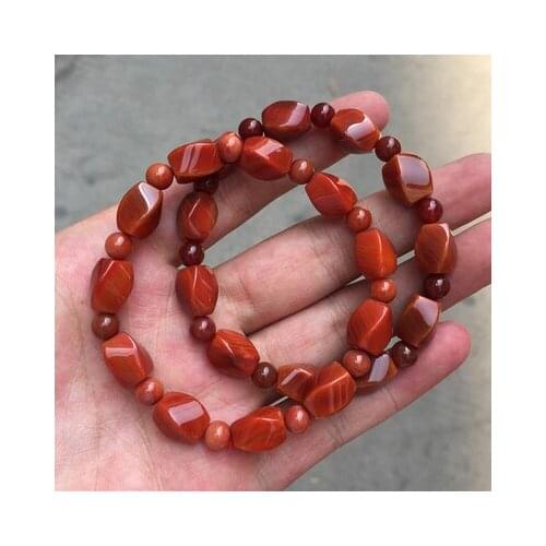 Zheru jewelry, natural agate and chalcedony red bracelet, mens and womens bracelets, necklaces, exquisite jewelry, best gifts