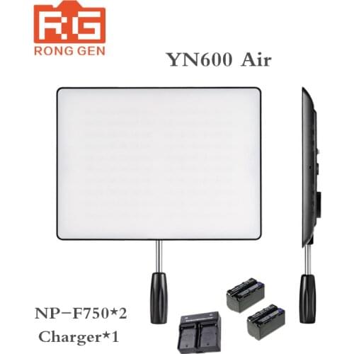 YONGNUO YN600 Air+Battery charger LED Camera Video Light 3200K-5500K for Canon Nikon Pentax DSLR Camcorder Photography Lighting