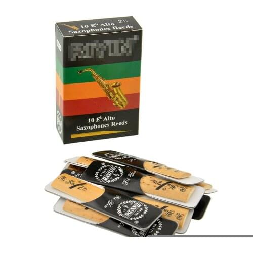 10pcs Classic Alto Sax Reeds Reed For Riyin Saxophone 2.5 Strength 2 1/2 Music Xmas Gift Useful For Musical Instruments