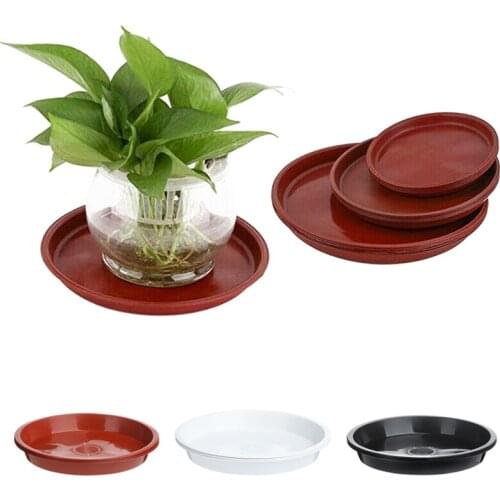 3Pcs Thickened Mobile Plastic Plant Saucer Round Drip Plant Trays Flower Pot Garden Supplies