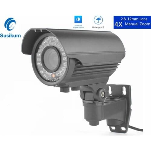 5MP Outdoor Camera Waterproof 2.8-12mm Lens Manual Zoom With OSD Menu IR Night Vision Infrared HD Camera Bullet