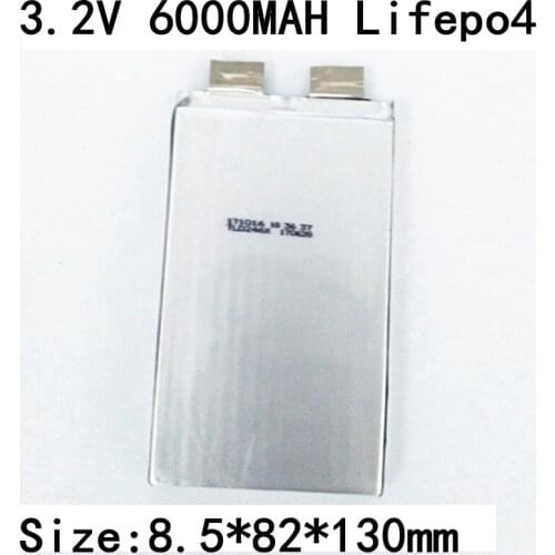 16pcs Brand Lifepo4 3.2v 6Ah Cell 3.2v 6000mah Not 7ah 8ah 9ah 10Ah for Pack Diy 8582130 24v 12ah 48v 6ah Power Tools Storage