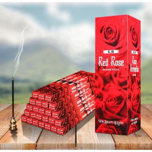 Big Box Red Rose India Incense Natural Household Indoor Clean Air Indian Incense Sticks Fragrance Incense Stick Aroma Spices