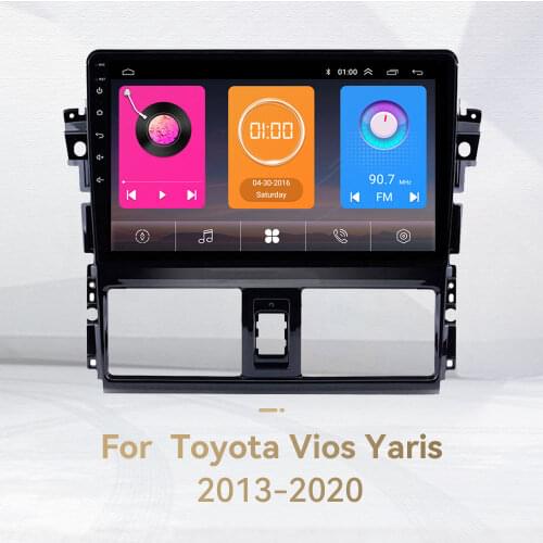 2 Din Android Car Radio Stereo For Toyota Vios Yaris 2013-2016 Screen WIFI GPS Navigation Head Unit Car Video Player Autoradio