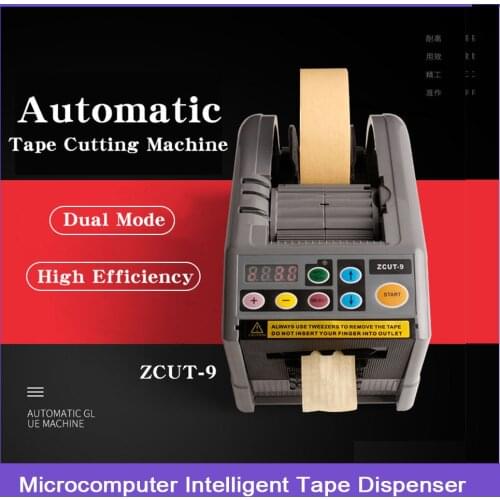 KUAIQU Auto Tape Dispenser ZCUT-9 Efficient Microcomputer Intelligent Large Auto Desktop Tape Cutting Machine Packing Machines