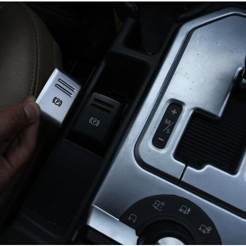 For Land Rover Discovery 3 2004-2009 Aluminum alloy Car Electronic Handbrake Decorative Sticker Sequined Car Accessories
