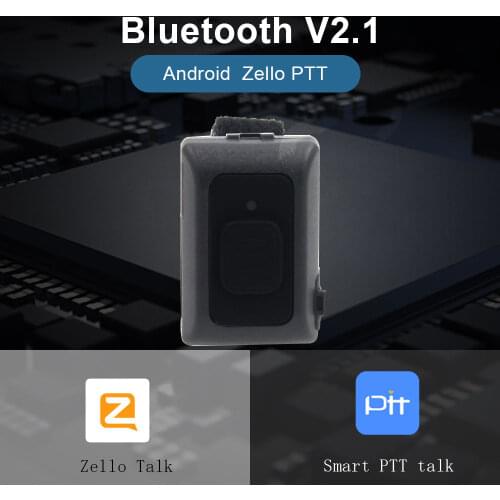 2019 Wireless Bluetooth PTT Controller Hands-free Walkie Talkie Button for Android IOS Mobile Phone Low Energy for Zello Work