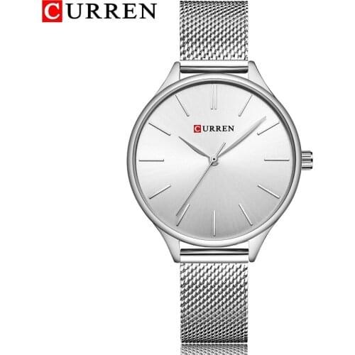 CURREN Brand Fashion Watches For Women Stainless Steel Band Quartz Watch Women New Clock Dress Relogio Feminino