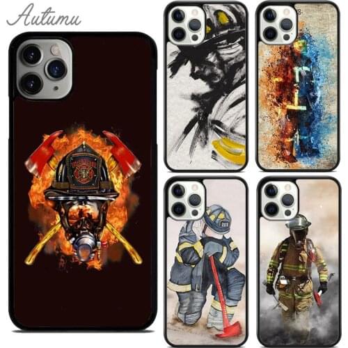 Firefighter Heroes Fireman Phone Case for iPhone 11 12 Pro Max mini X XR XS SE 2020 5 6S 7 8 Plus Samsung Galaxy S8 S9 S10 Cover