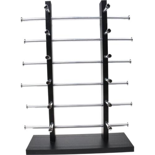 Wood Black Sunglasses Eye Glass Rack Display Stand Storage Holder 3/4/5/6 Tiers