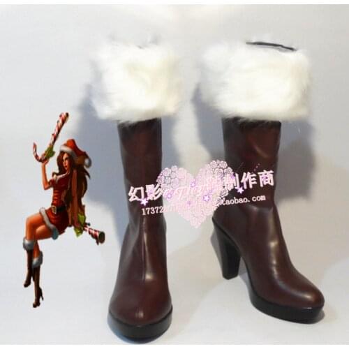 LOL Miss Fortune Halloween Long Cosplay Shoes Boots H016