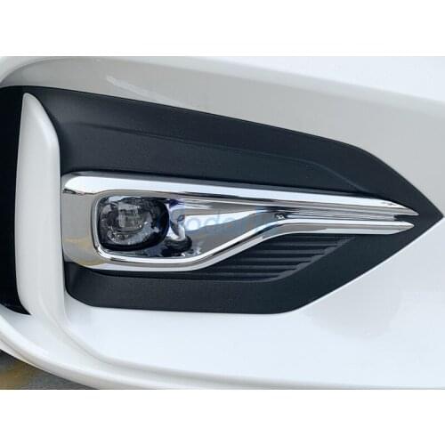 For Ford Focus 2019 2020 Mk4 Sedan Hatchback Front Fog Lamp Cover Foglight Garnish Moulding Trim Light Frame Chrome Accessories